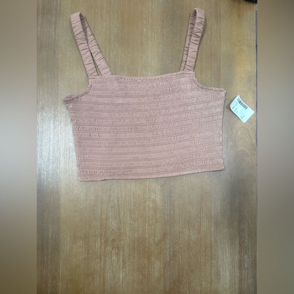 And Now This Smocked Tank Top in Tan